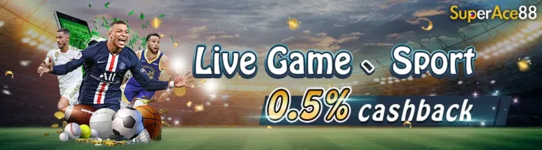 Live Game, Sport 0.5% cashback