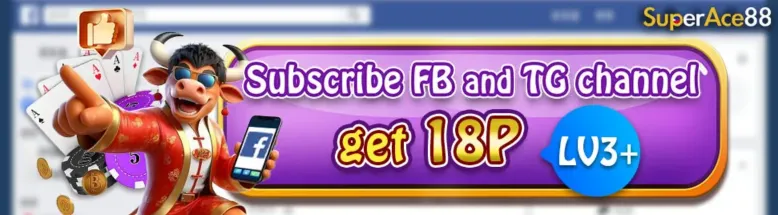 Subscribe FB and TG channel get 18P